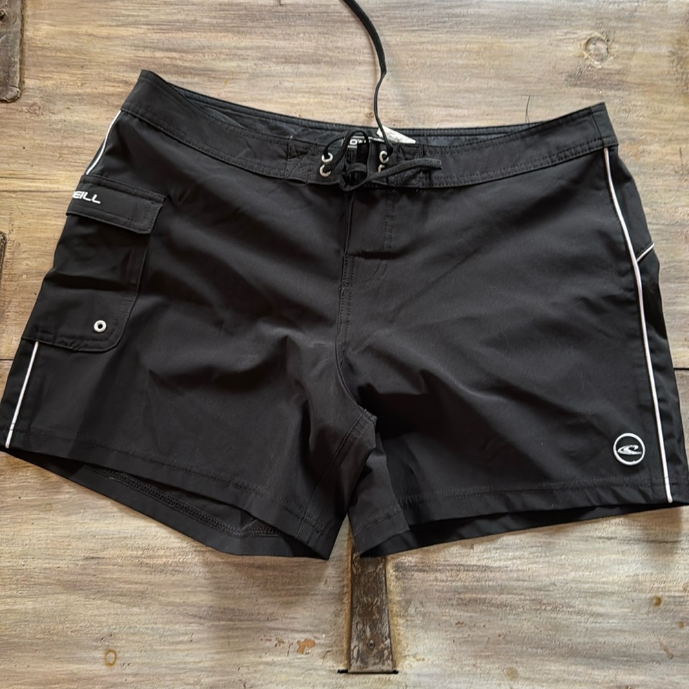 O'Neill Hyperfreak Board Shorts Juniors Women's Size 9 Black Surf/Beach Stretch